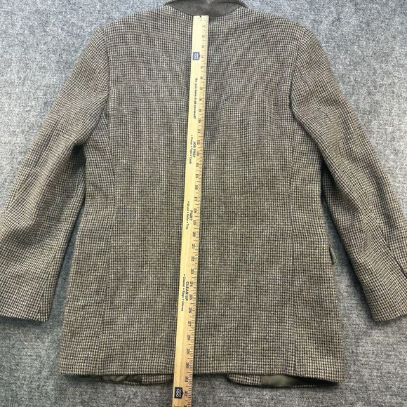 Harris Tweed Blazer Men 40R Brown Wool Vintage Jacket Sport Coat Classic Preppy - Picture 15 of 16